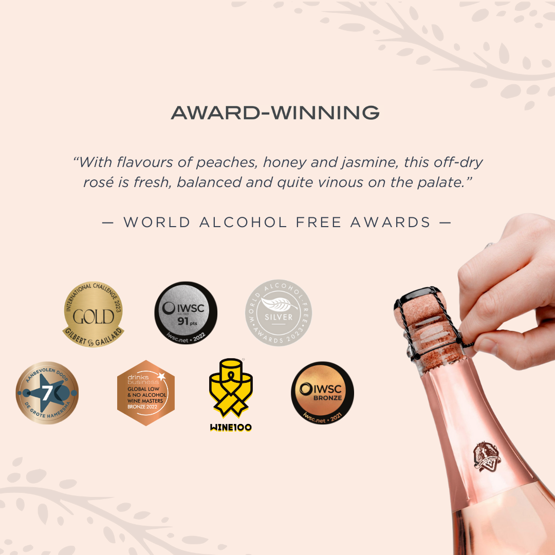 VINADA® - TINTELING TEMPRANILLO ROSÉ (0%)25.4 fl oz GIFTSET VINADA® - TINTELING TEMPRANILLO ROSÉ (0%)25.4 fl oz GIFTSET